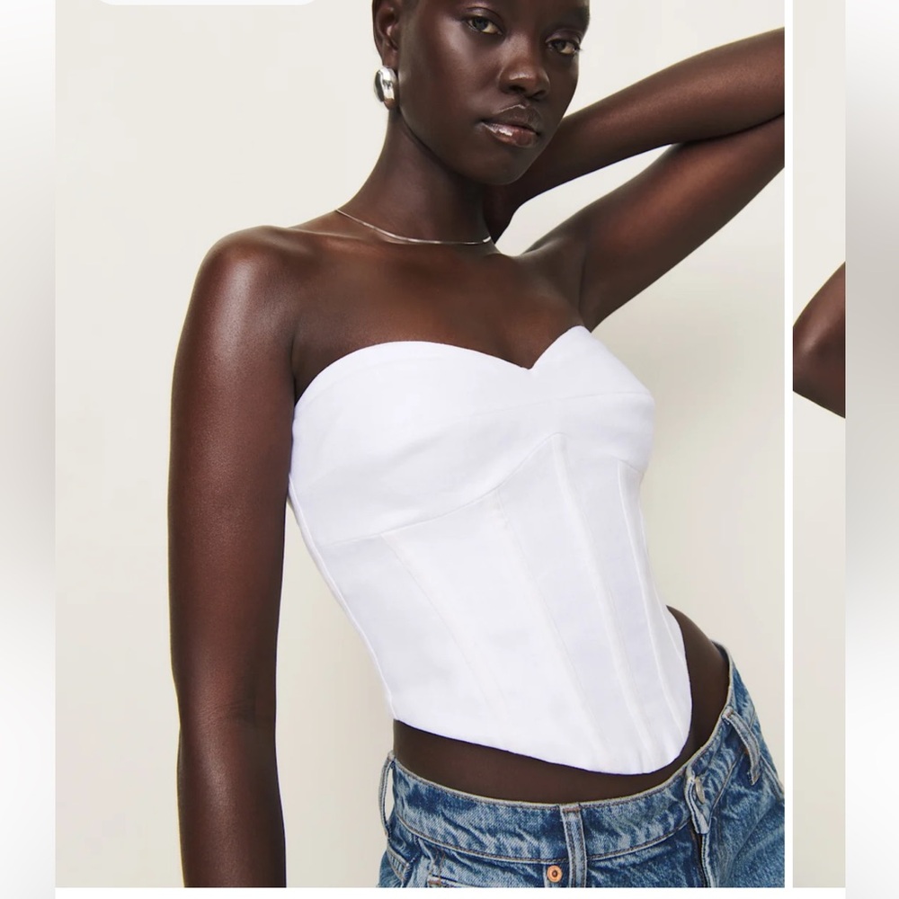 Reformation Pacie Linen Top